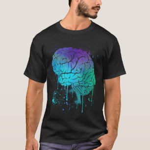 Camiseta Neurología Colorful Human Brain Médica Neurologist