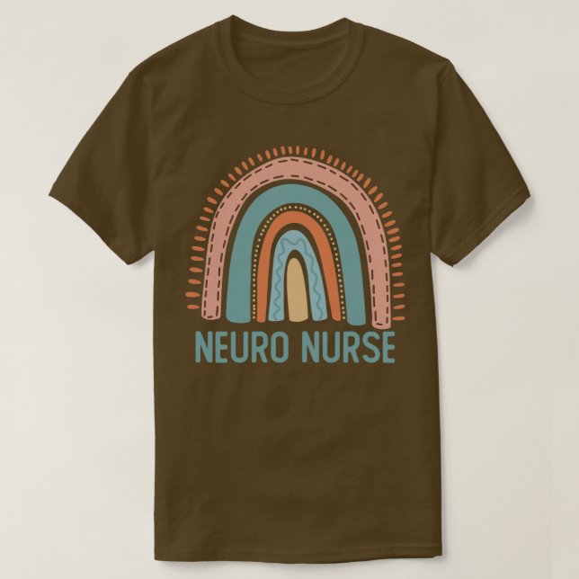 Camiseta Neurología del arcoiris Pastel Neuro Enfermera Cla (Diseño del anverso)