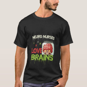 Camiseta Neurología Neuro Enfermeras del amor esqueleto del