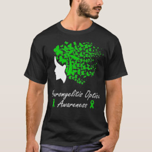 Camiseta Neuromielitis Conciencia óptica Mujeres Mariposas