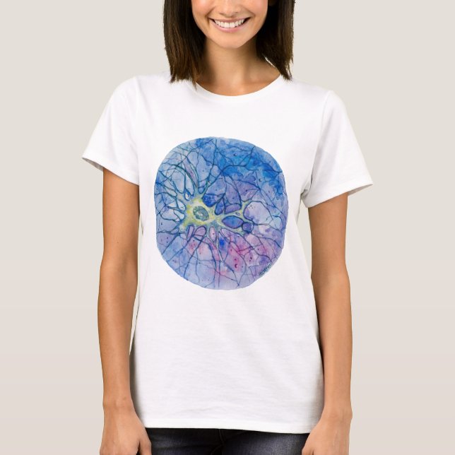 Camiseta Neurona Acuarela (Anverso)