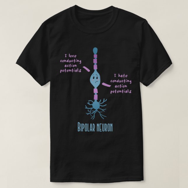 Camiseta Neurona bipolar linda (Diseño del anverso)