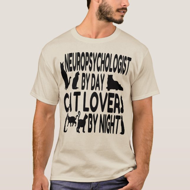 Camiseta Neuropsicólogo de Cat Lover (Anverso)