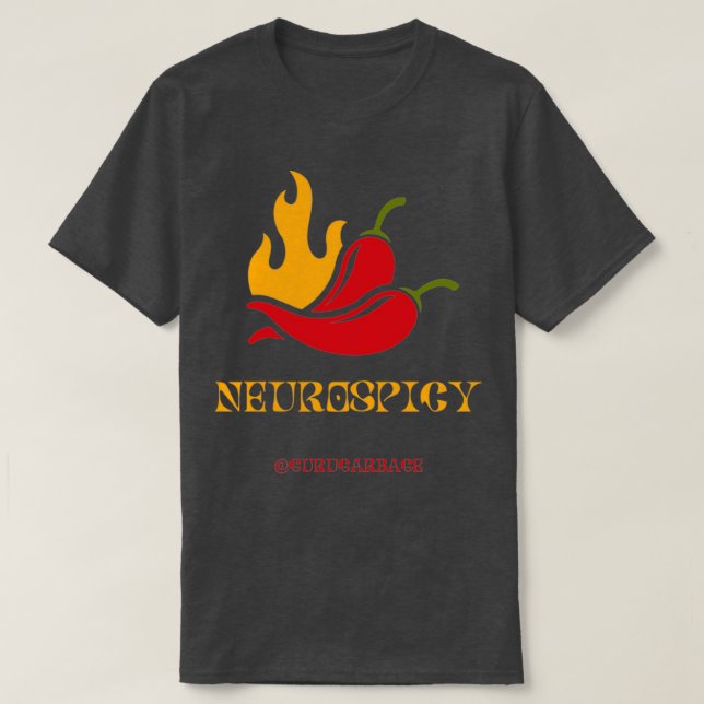 Camiseta Neurospicus Neurodivergent Spicy Chili Funny (Diseño del anverso)