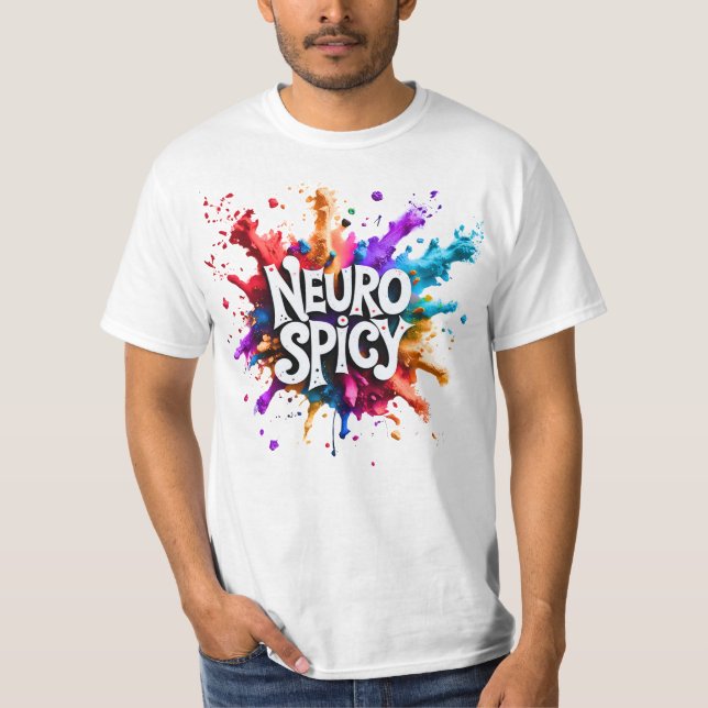 Camiseta NEUROSPICY neurodiversity autism adhd dyslexia (Anverso)