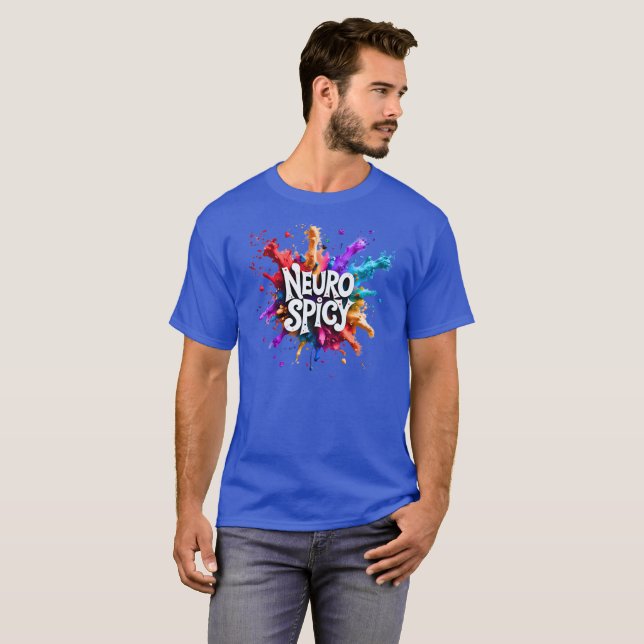 Camiseta NEUROSPICY neurodiversity autism adhd dyslexia (Anverso completo)