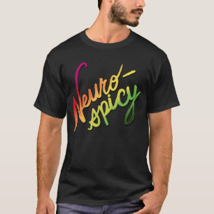 Camiseta Neurospicy (texto de degradado con letras de mano)