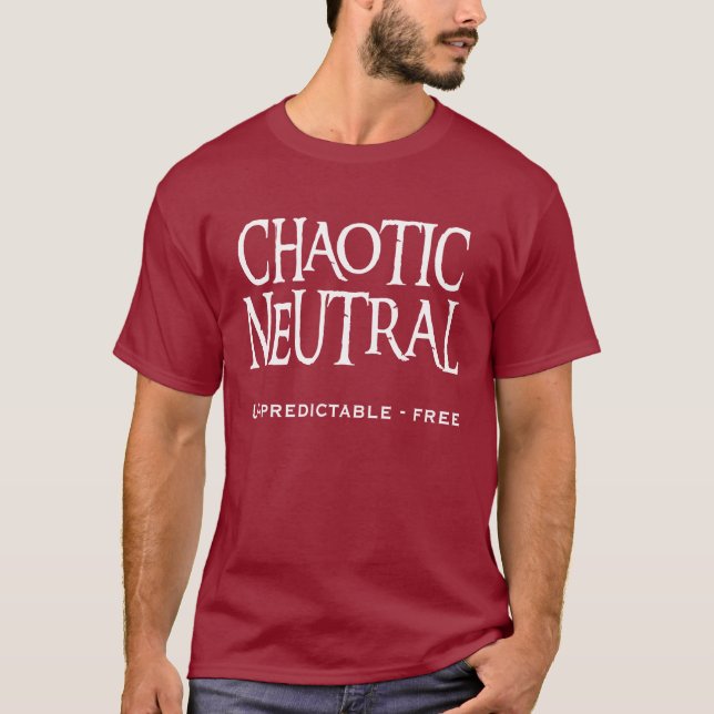 Camiseta "Neutral caótico " (Anverso)