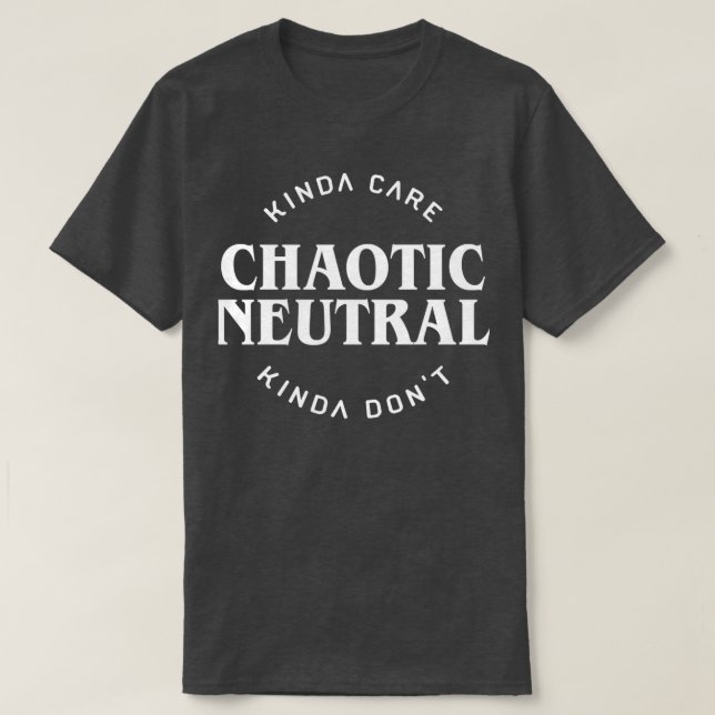 Camiseta Neutral caótico (Diseño del anverso)