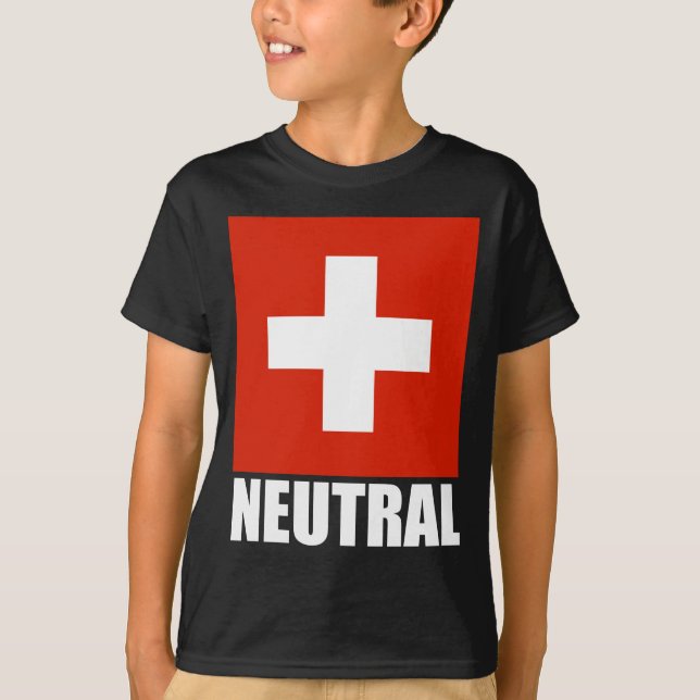 Camiseta NEUTRAL (de la bandera suiza) (Anverso)