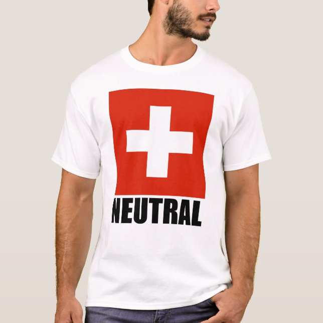 Camiseta NEUTRAL (de la bandera suiza) (Anverso)