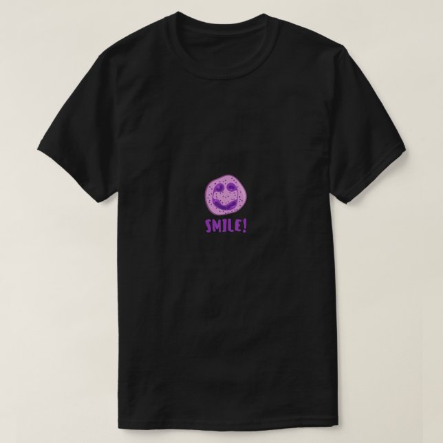 Camiseta Neutrofilo sonriente de glóbulos blancos  (Diseño del anverso)