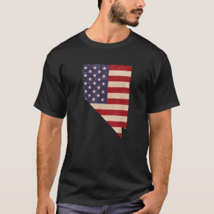 Camiseta Nevada American Flag Vintage