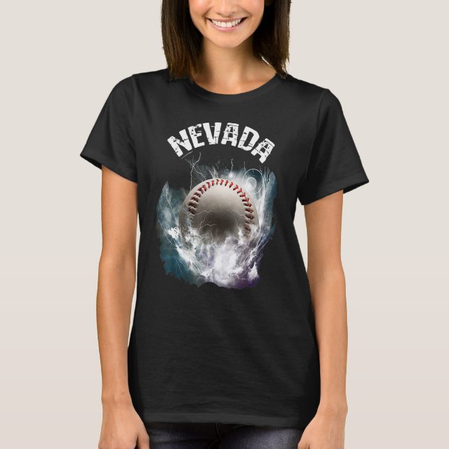 Camiseta Nevada Baseball Retro (Anverso)