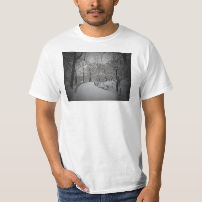 Camiseta Nevada, Central Park, New York City (Anverso)