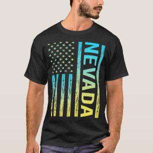 Camiseta Nevada con bandera azul amarilla