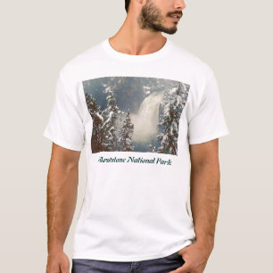 Camiseta Nevada de las caídas de la parte superior del