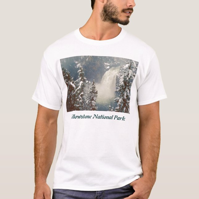 Camiseta Nevada de las caídas de la parte superior del (Anverso)