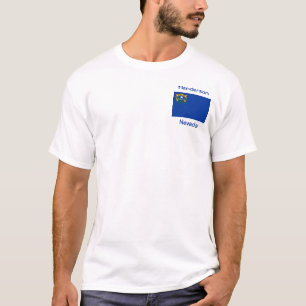 Camiseta Nevada Flag Map City T-Shirt