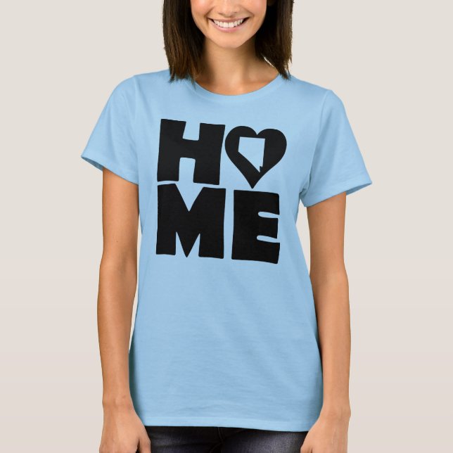 Camiseta Nevada Home Heart State Tees (Anverso)