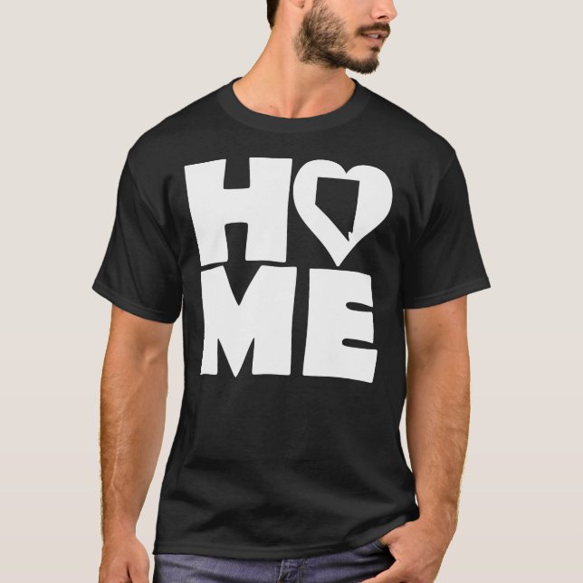 Camiseta Nevada Home Heart State Tees (Anverso)