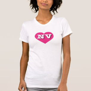 Camiseta Nevada Hot Pink Heart - Amo NV