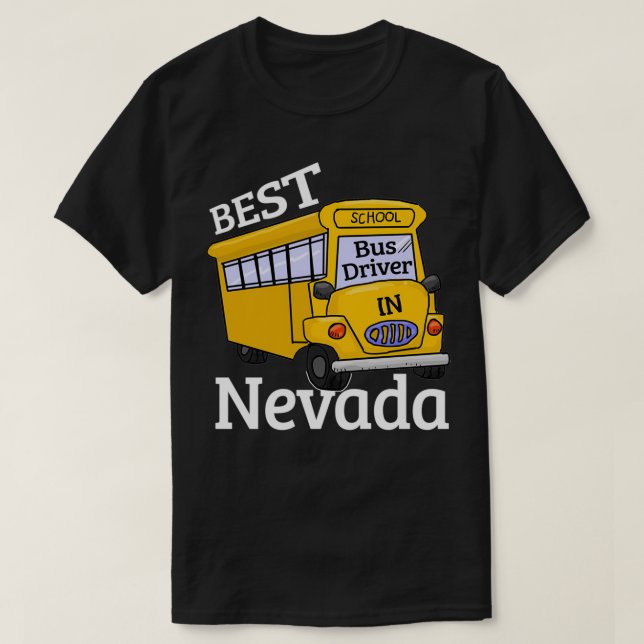Camiseta Nevada Mejor Conductor De Autobús Escolar (Diseño del anverso)