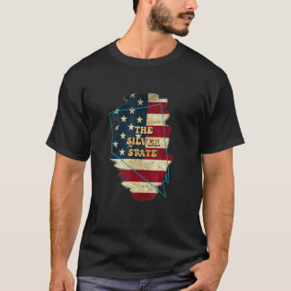 Camiseta Nevada Nv Us Flag Motto
