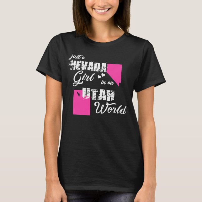 Camiseta Nevada, un chica en Utah (Anverso)