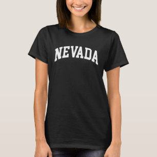 Camiseta Nevada US College Font Orgulloso Estados Unidos