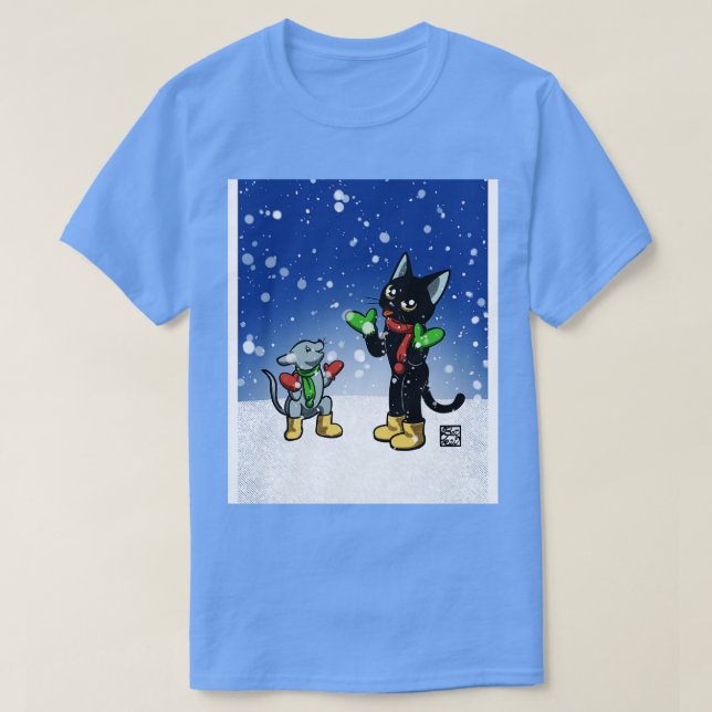Camiseta Nevando (Diseño del anverso)
