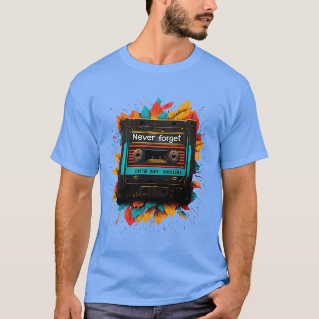 Camiseta Never forget 90s gift boy (Anverso)