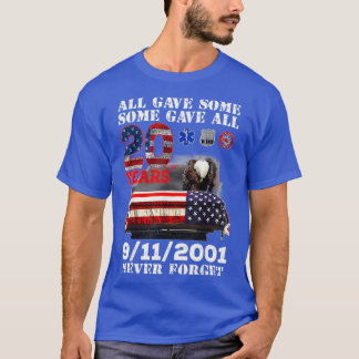 Camiseta Never Forget 911 20th Anniversary Firefighters Out