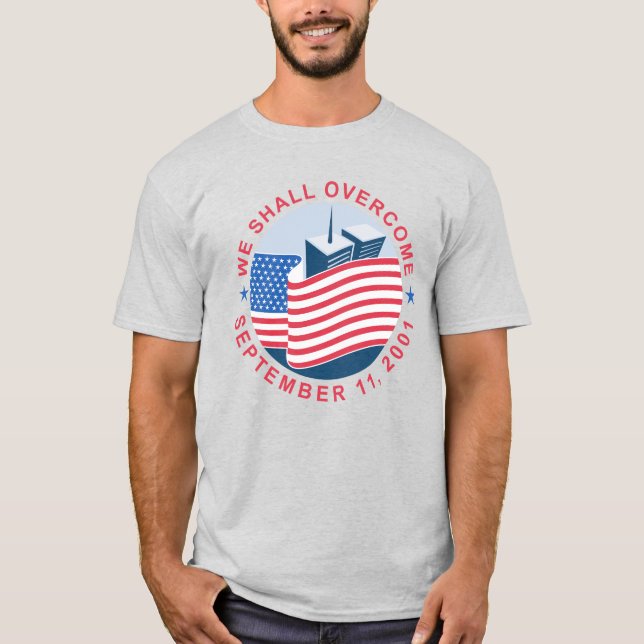 Camiseta Never Forget September 11 Memorial Graphic T-Shirt (Anverso)