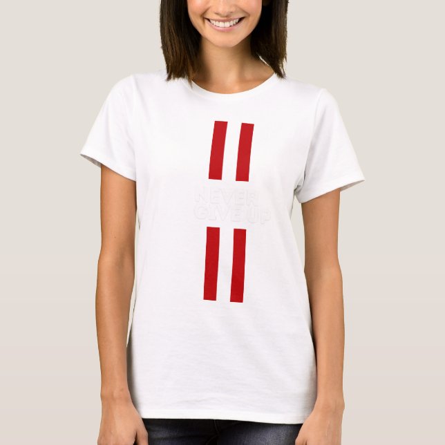 Camiseta Never Give Up (Anverso)