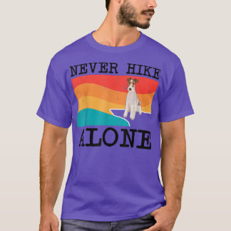 Camiseta Never Hike Alone Wire Fo Terrier Graphic Hiking
