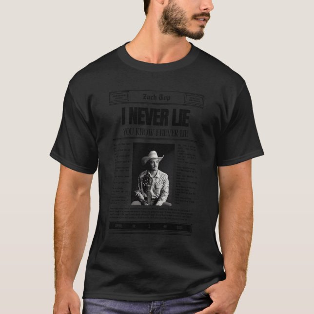 Camiseta Never Lie Newspaper (Anverso)