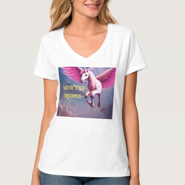 Camiseta Never stop dreaming (Anverso)