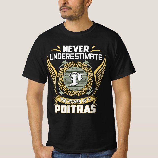 Camiseta Never Underestimate The Power Of A Poitras (Anverso)