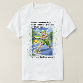 Camiseta Never Underestimate Your Opponent Pickleball