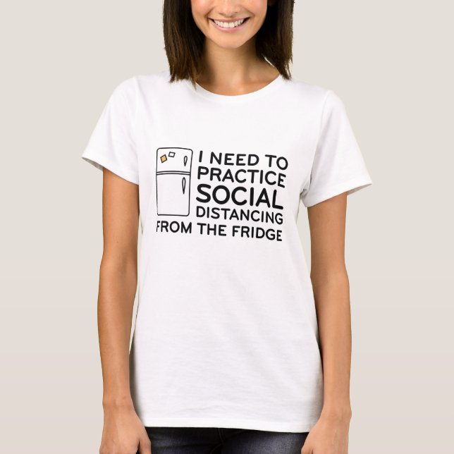 Camiseta Nevera de distanciamiento social (Anverso)