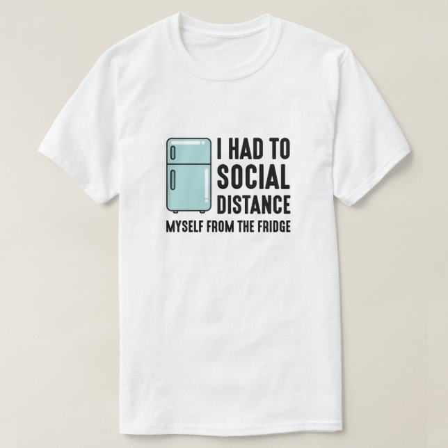 Camiseta Nevera de distanciamiento social (Diseño del anverso)
