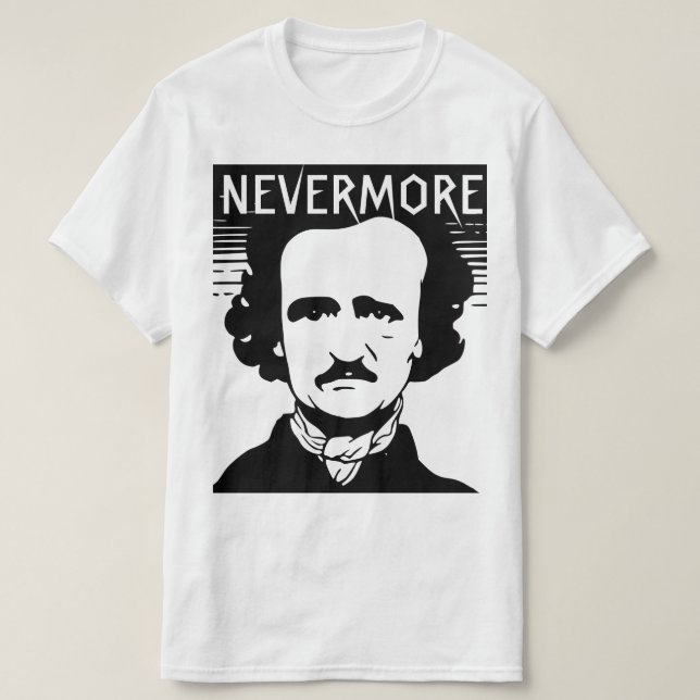 Camiseta Nevermore Edgar Allan Poe (Diseño del anverso)