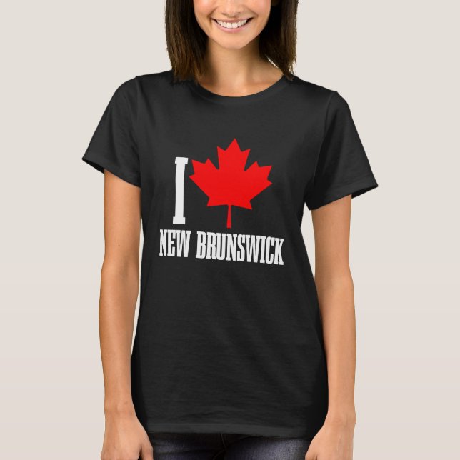Camiseta New Brunswick Canada Maple Leaf Canadian Flag Prid (Anverso)