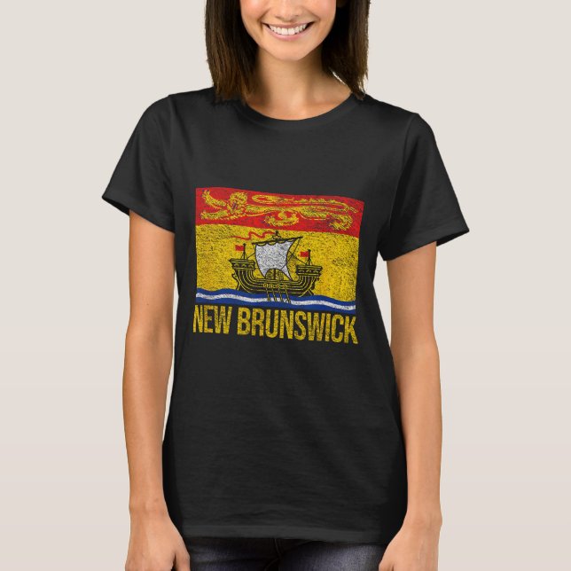 Camiseta New Brunswick Flag Canada  (Anverso)