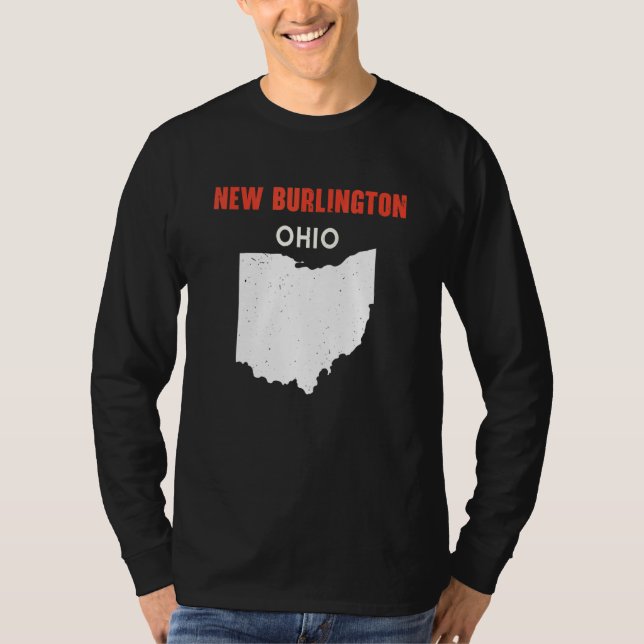 Camiseta New Burlington Ohio USA State America Travel Ohioa (Anverso)