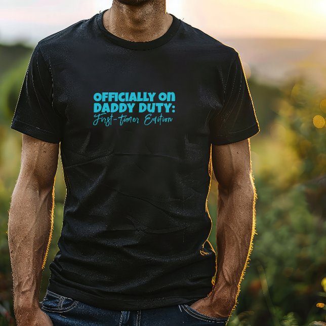 Camiseta New Dad Gift Letra irónica del lema azul (Subido por el creador)