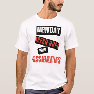 Camiseta New Day. Fresh Hope. Bold Possibilities. – Inspira