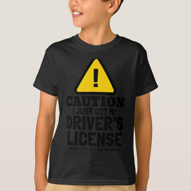 Camiseta New Driver Funny For Teen Girls And Boys Student  (Anverso)