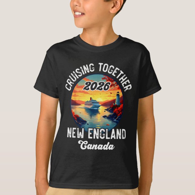 Camiseta New England Canada Cruise, Cruising Together Fall  (Anverso)
